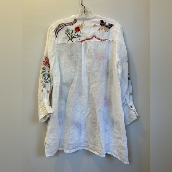 Johnny Was Embroidered Voyager Tunic Size Small - Picture 4 of 6